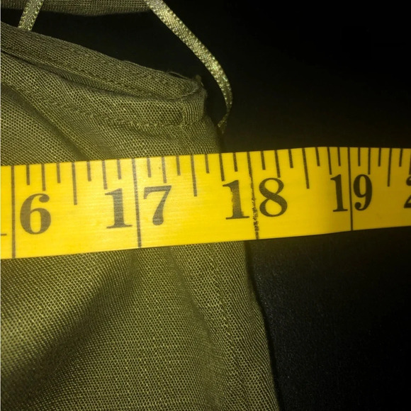 5/$25 
Zara Women Romper Khaki Army Green XS  Ruffle On/Off Shoulder Lyocell - Picture 4 of 7